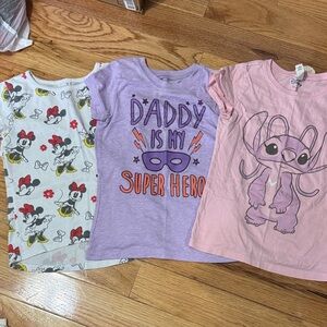 Set of Three Graphic T-Shirts for Kids